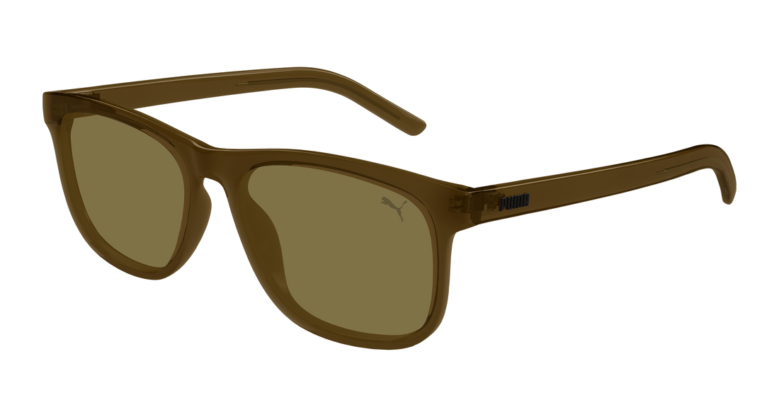 Occhiali da sole puma pu0515s 005 marron rectangular / squared masculino taglia 56mm - Vista principale