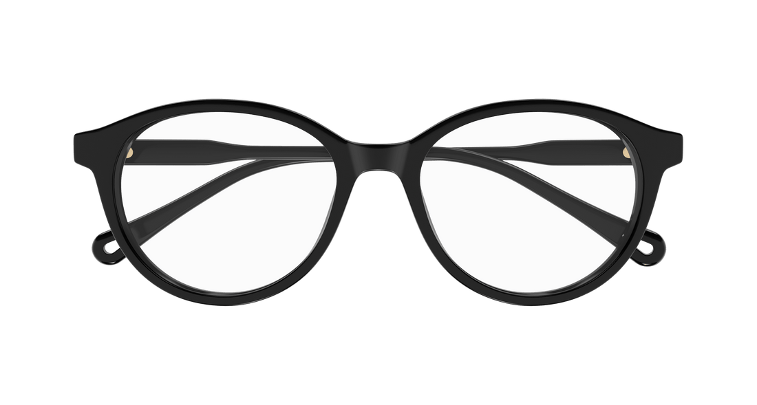 Prescription glasses chloé ch0316oa 001 negro round femenino size 52mm - Detailed view