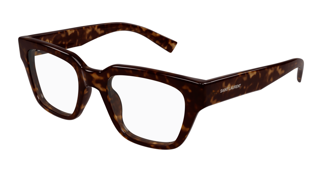 Brillen saint laurent sl 804 002 havana square unisex größe 51mm - Hauptansicht