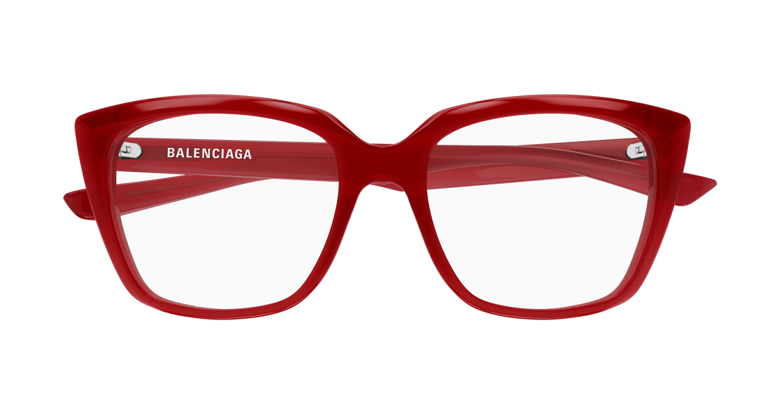 Occhiali da vista balenciaga bb0062o 009 rojo cat eye femenino taglia 53mm - Vista dettagliata