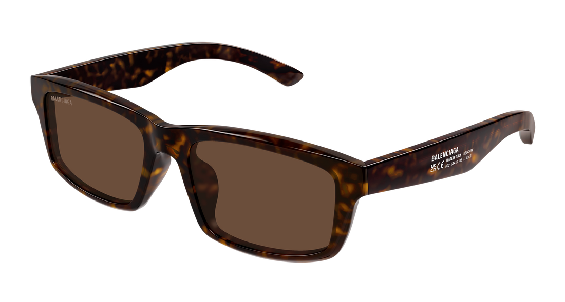 Occhiali da sole balenciaga bb0424sk 002 havana rectangular / squared masculino taglia 56mm - Vista principale