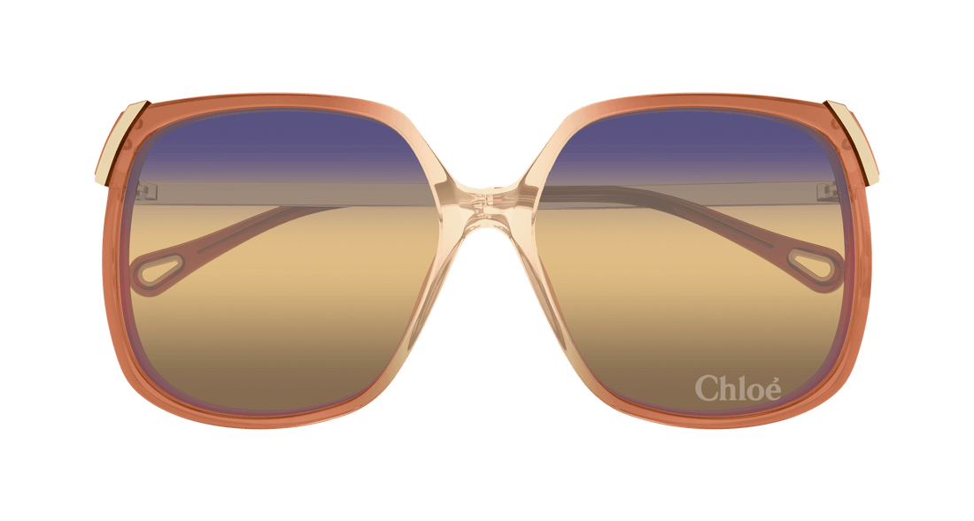 Gafas de sol chloé ch0286s 007 naranja square femenino talla 60mm - Vista de detalle