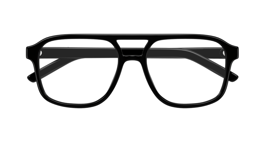 Occhiali da vista puma pu0495o 001 negro pilot masculino taglia 56mm - Vista dettagliata