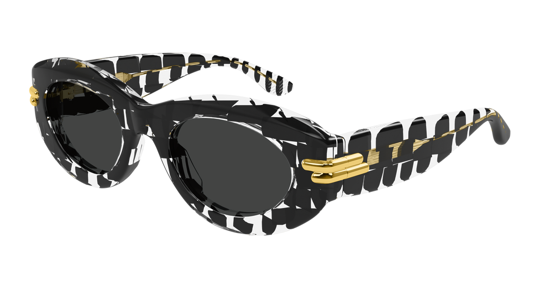 Occhiali da sole bottega veneta bv1322s 005 negro round/oval/panthos femenino taglia 51mm - Vista principale