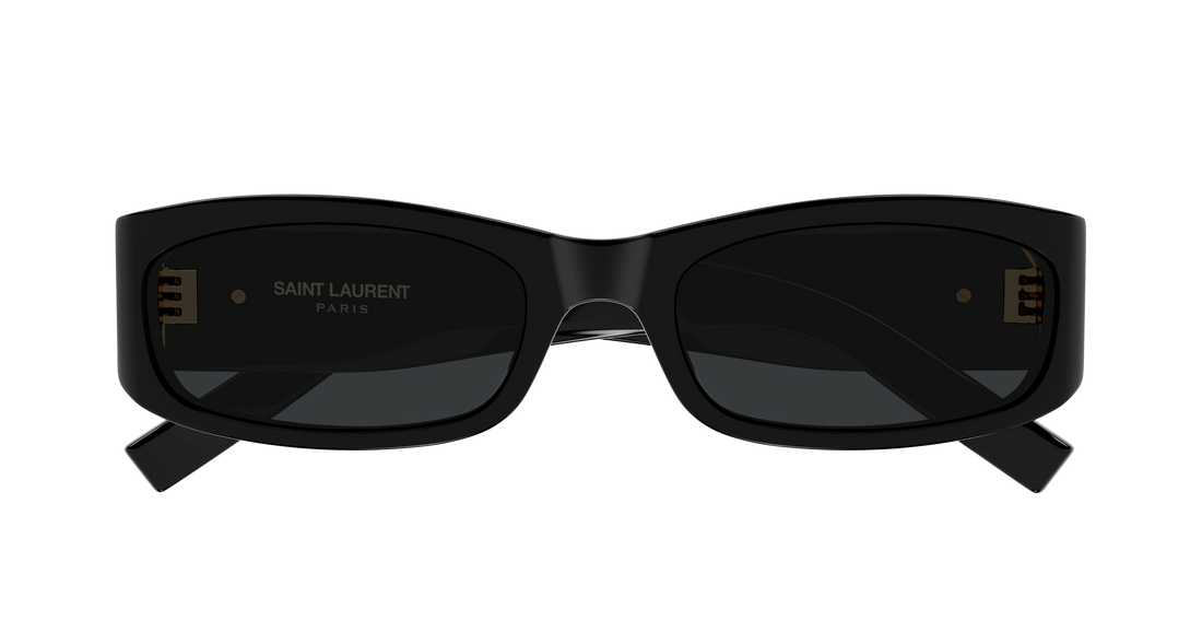 Óculos de sol saint laurent sl m152 001 negro rectangular / squared unisex tamanho 55mm - Vista de detalhe