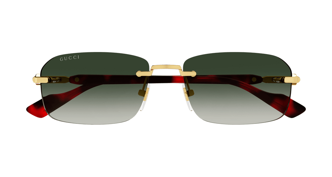 Sunglasses gucci gg1221s 006 dorado square masculino size 56mm - Detailed view