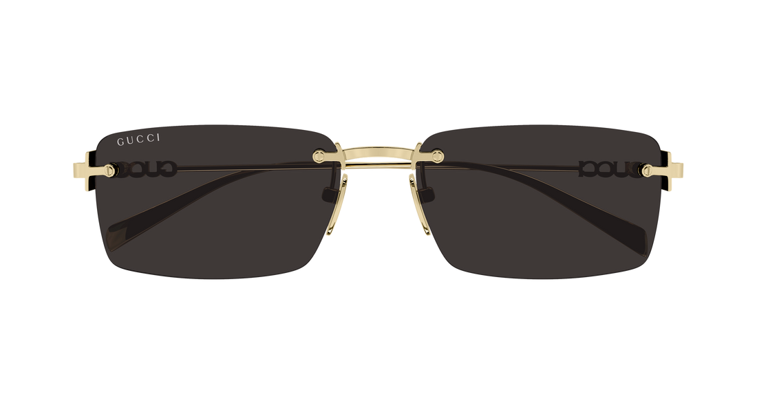 Sunglasses gucci gg1941s 001 dorado rectangular / squared masculino size 56mm - Detailed view