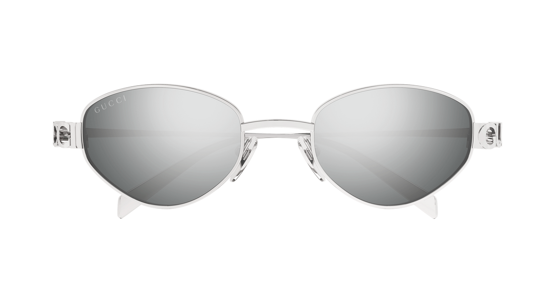 Occhiali da sole gucci gg1935s 004 plateado geometric femenino taglia 47mm - Vista dettagliata