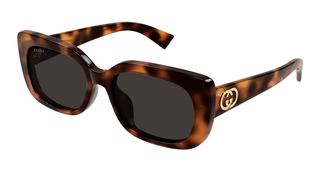 Occhiali da sole gucci gg1979sk 002 havana rectangular / squared femenino taglia 55mm - Vista principale