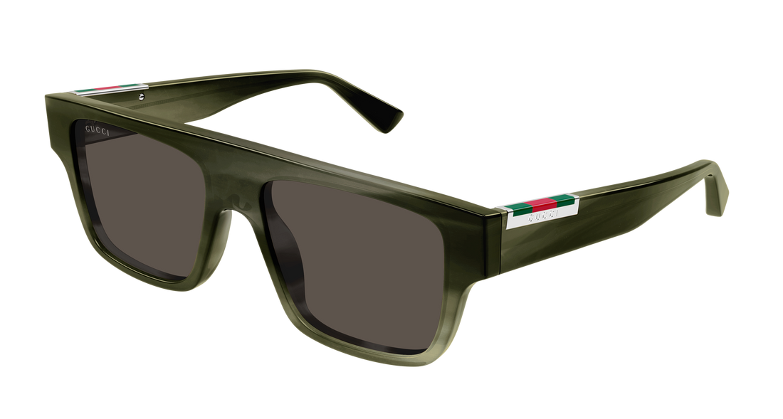 Occhiali da sole gucci gg1960s 005 verde rectangular / squared masculino taglia 53mm - Vista principale