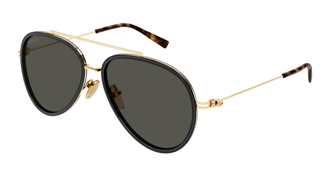 Occhiali da sole gucci gg1981s 001 gris pilot/navigator masculino taglia 56mm - Vista principale