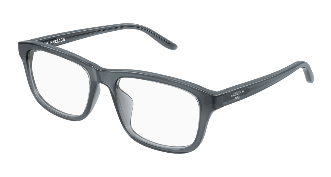 Occhiali da vista balenciaga bb0442oa 005 gris rectangular / squared unisex taglia 55mm - Vista principale