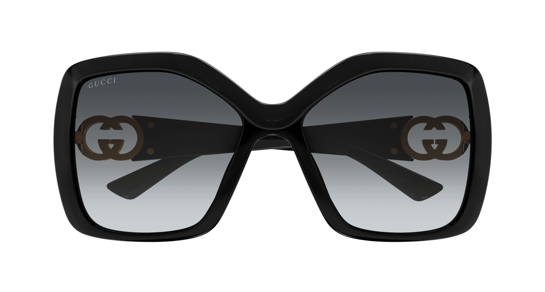 Gafas de sol gucci gg2015s 001 negro rectangular / squared femenino talla 59mm - Vista de detalle