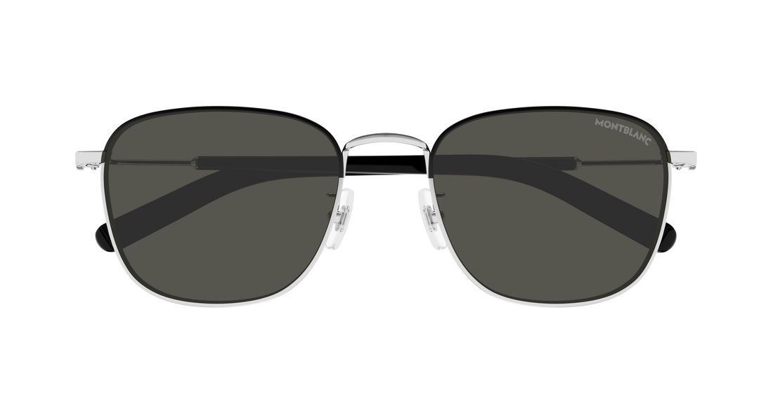 Sunglasses montblanc mb0392sa 002 plateado square masculino size 55mm - Detailed view