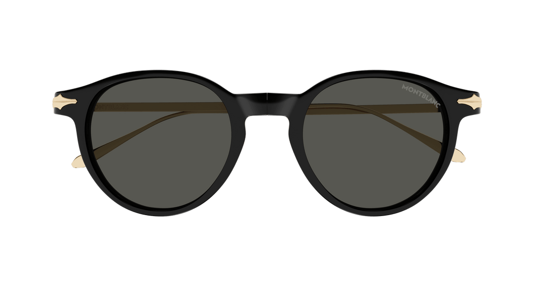 Occhiali da sole montblanc mb0407s 001 negro round masculino taglia 49mm - Vista dettagliata