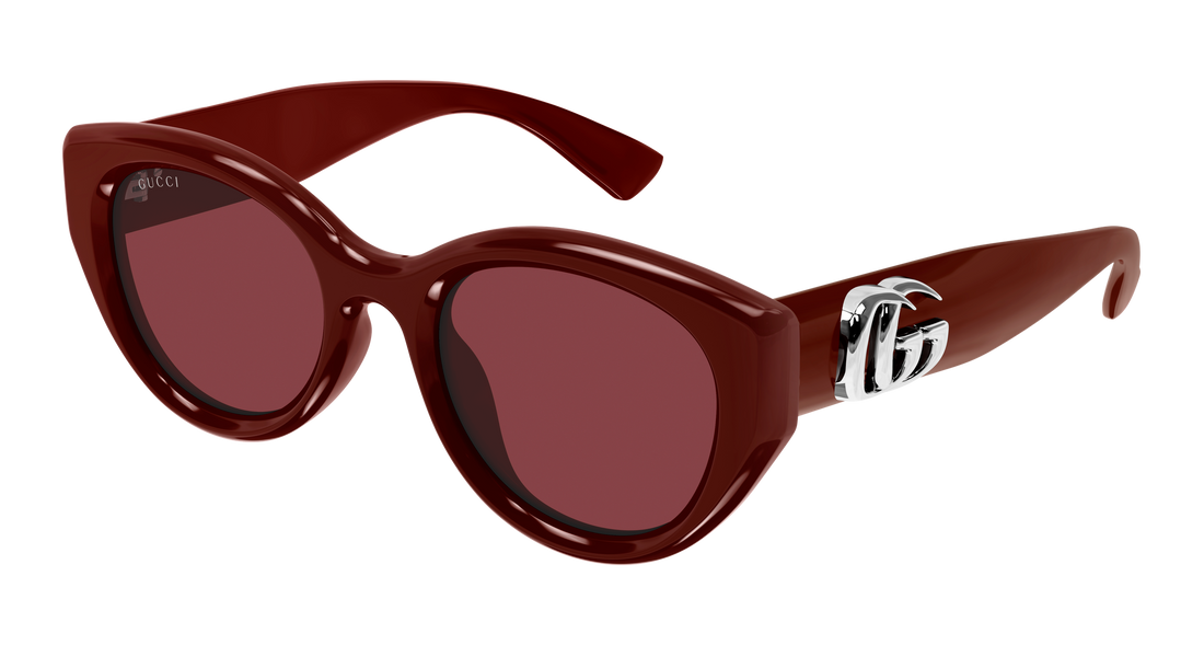 Occhiali da sole gucci gg1976sk 004 burdeos round/oval/panthos femenino taglia 52mm - Vista principale
