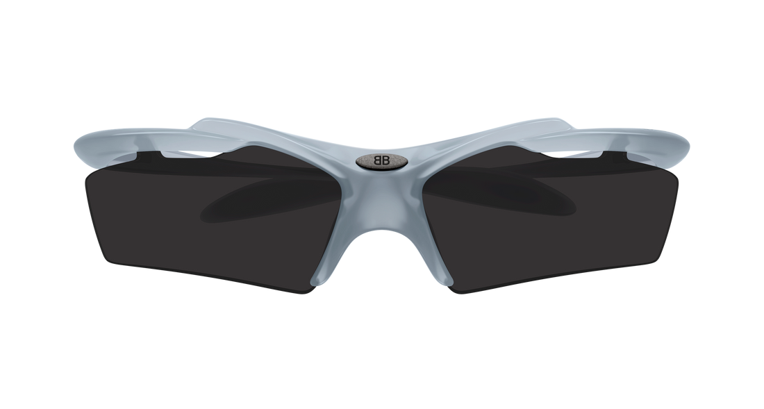 Gafas de sol balenciaga bb0420s 005 gris geometric unisex talla 74mm - Vista de detalle