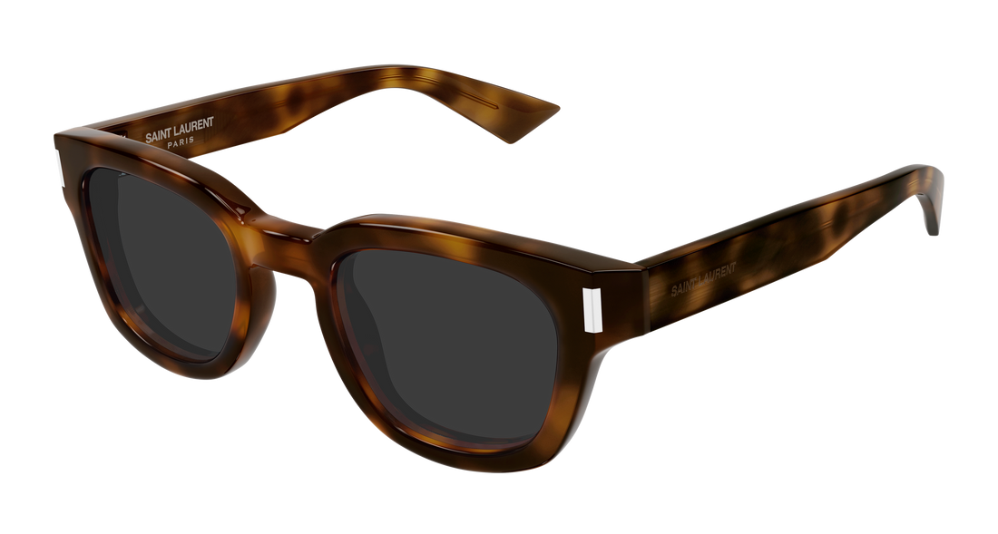 Occhiali da sole saint laurent sl 838 006 havana round/oval/panthos unisex taglia 49mm - Vista principale