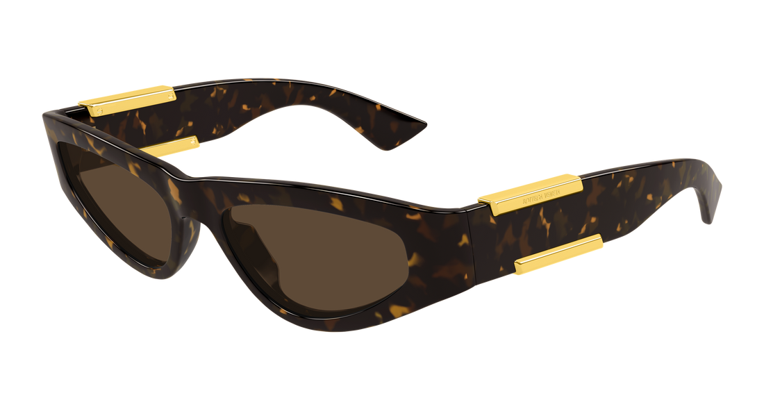 Occhiali da sole bottega veneta bv1407s 002 havana cat eye femenino taglia 53mm - Vista principale