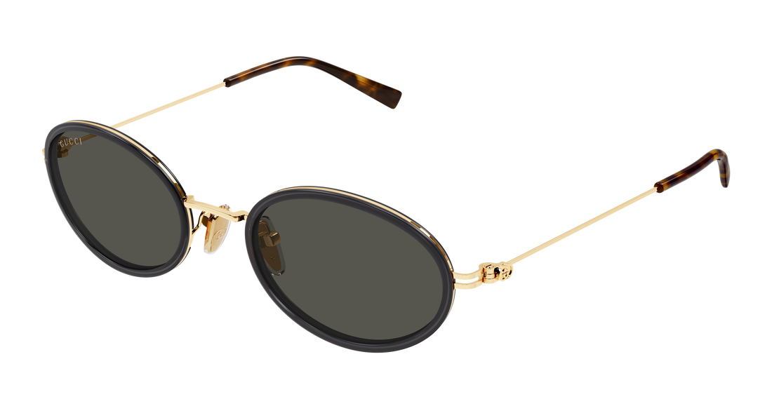 Occhiali da sole gucci gg1980s 001 gris round/oval/panthos femenino taglia 52mm - Vista principale