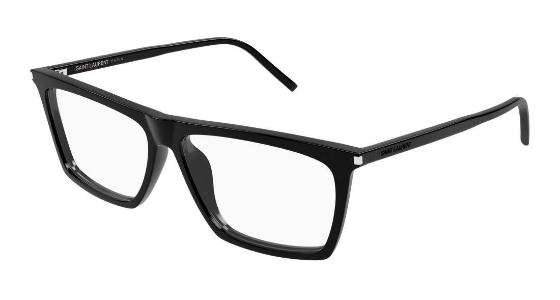 Prescription glasses saint laurent sl 803 001 negro square masculino size 57mm - Main view