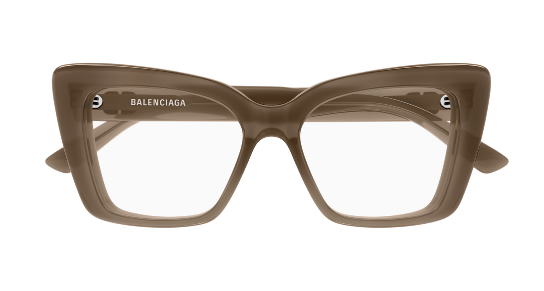 Gafas graduadas balenciaga bb0297o 005 marron butterfly femenino talla 52mm - Vista de detalle