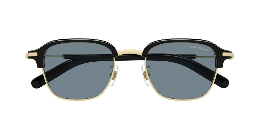 Lunettes de soleil montblanc mb0390s 002 dorado rectangular / squared masculino taille 50mm - Vue détaillée