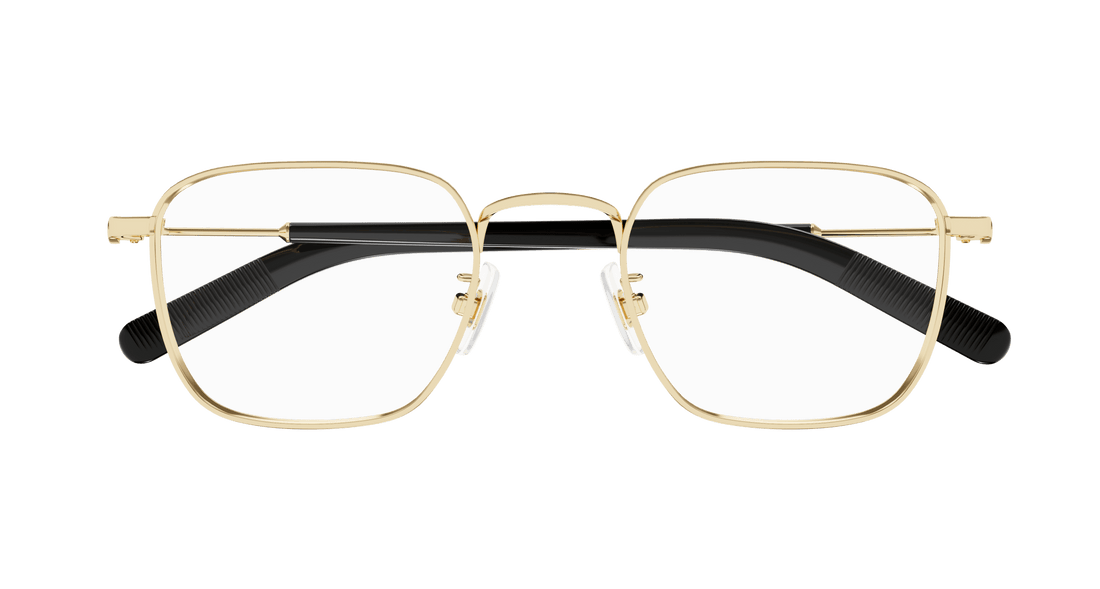 Occhiali da vista montblanc mb0389o 001 dorado square masculino taglia 50mm - Vista dettagliata