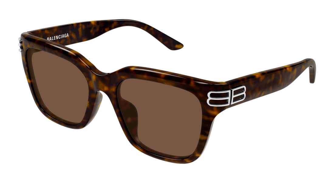 Occhiali da sole balenciaga bb0433sk 002 havana rectangular / squared femenino taglia 56mm - Vista principale