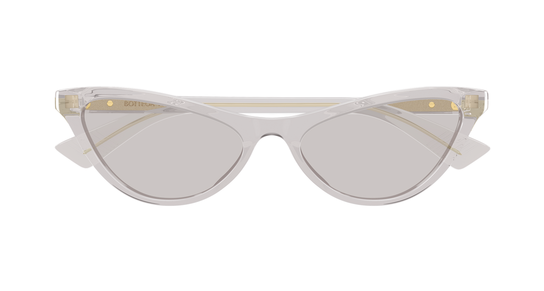Occhiali da sole bottega veneta bv1414s 003 gris cat eye femenino taglia 56mm - Vista dettagliata