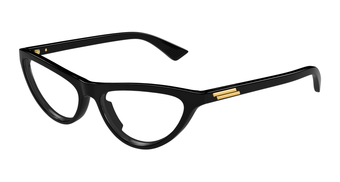 Occhiali da vista bottega veneta bv1416o 001 negro cat eye femenino taglia 55mm - Vista principale