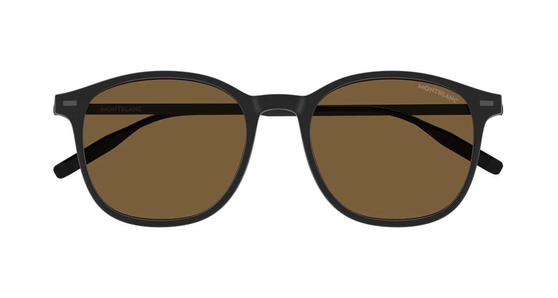 Lunettes de soleil montblanc mb0454sa 002 negro round/oval/panthos masculino taille 54mm - Vue détaillée