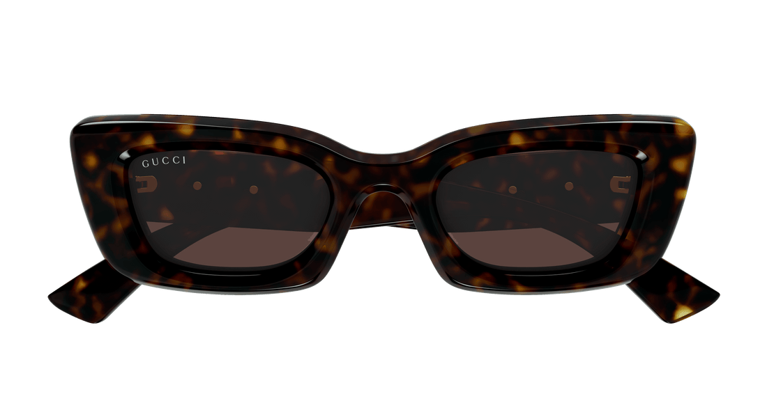 Lunettes de soleil gucci gg1827s 002 havana cat eye femenino taille 49mm - Vue détaillée