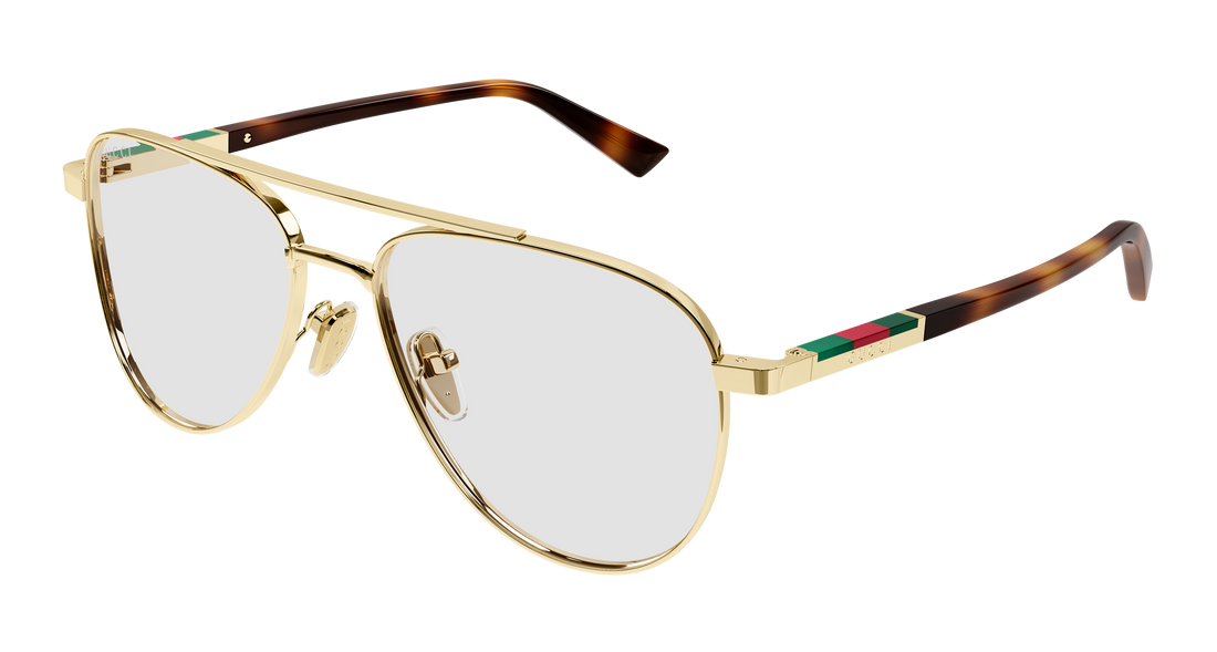 Occhiali da sole gucci gg1962s 005 dorado pilot/navigator masculino taglia 56mm - Vista principale