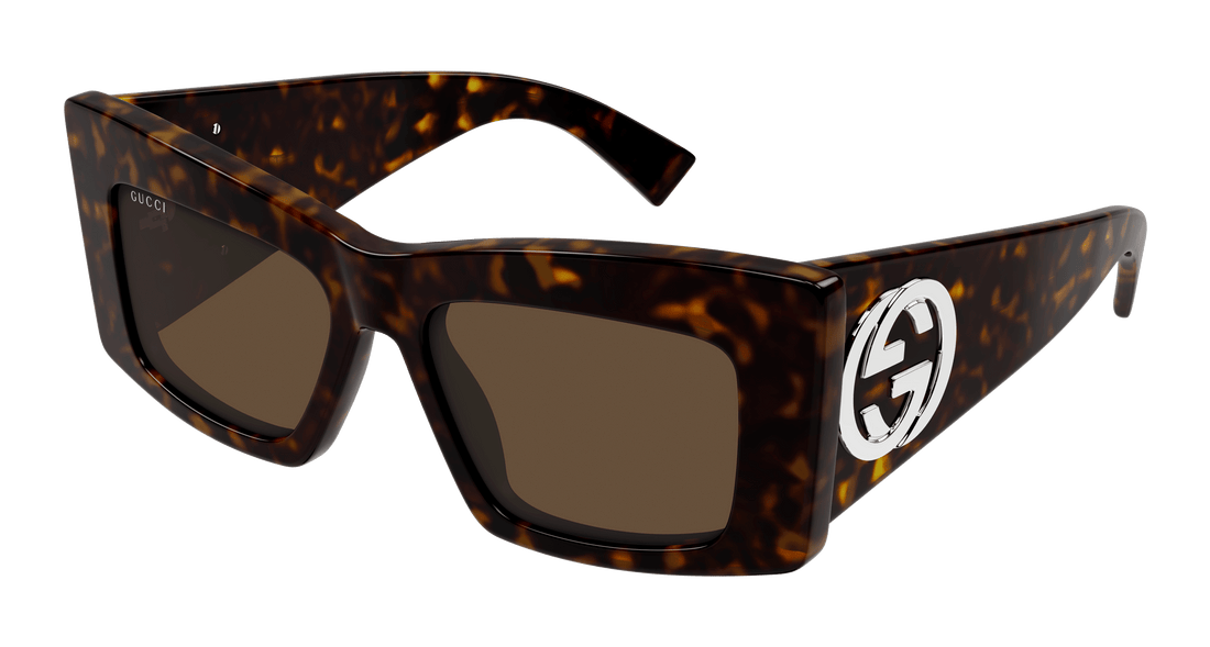 Óculos de sol gucci gg1842s 002 havana butterfly femenino tamanho 53mm - Vista principal