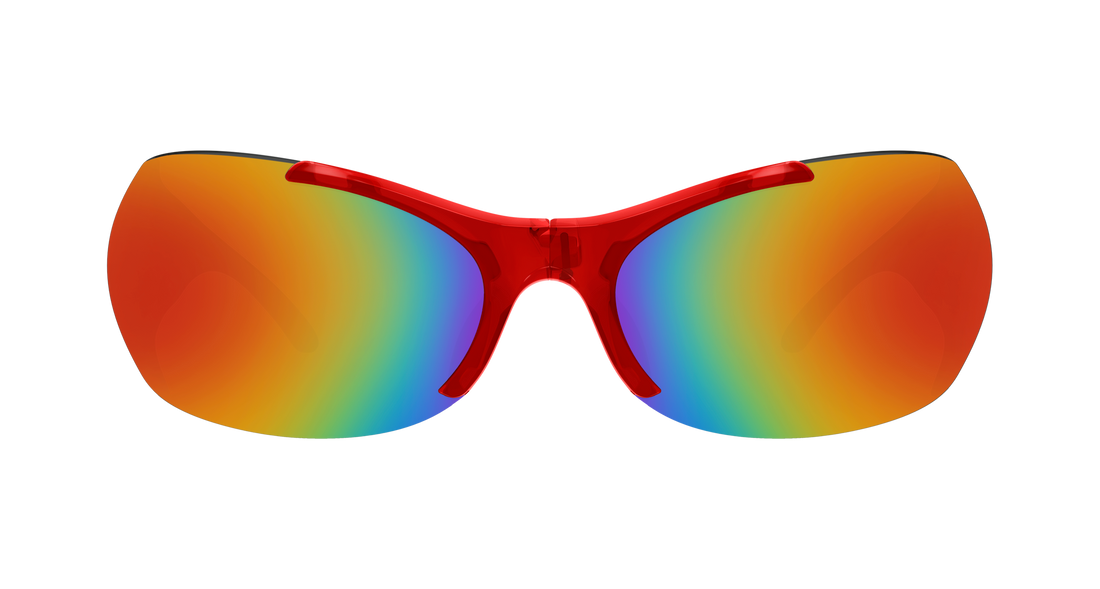Gafas de sol balenciaga bb0454s 004 rojo geometric unisex talla 99mm - Vista de detalle