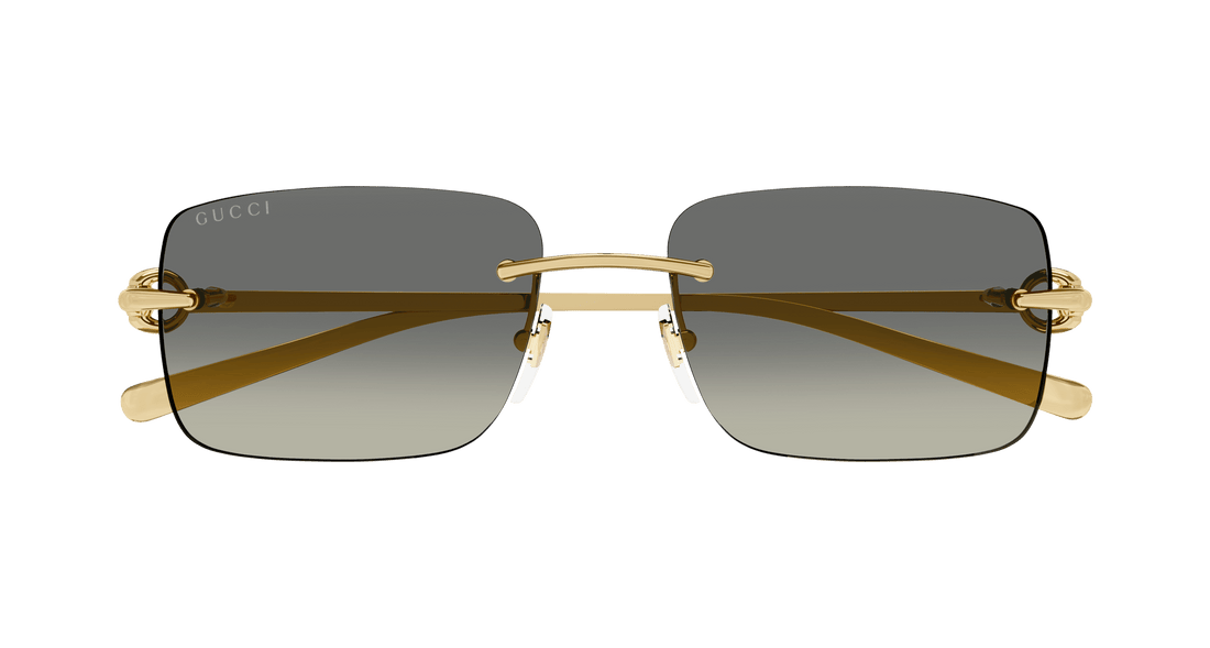 Occhiali da sole gucci gg1703s 005 dorado square masculino taglia 55mm - Vista dettagliata