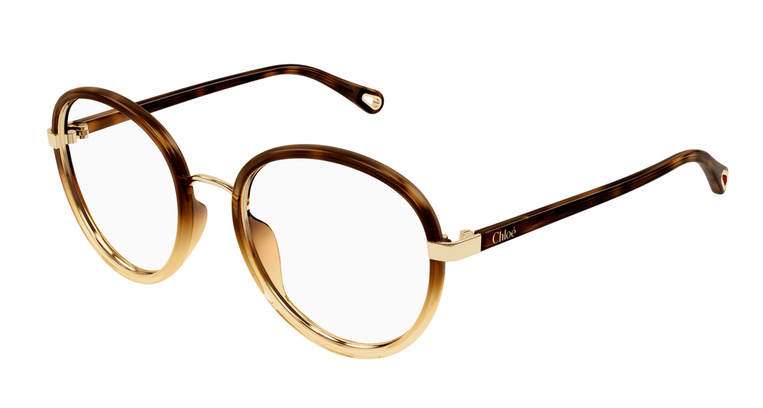 Brillen chloé ch0308o 002 havana round femenino größe 53mm - Hauptansicht