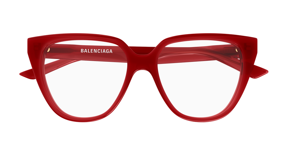 Gafas graduadas balenciaga bb0129o 009 rojo cat eye femenino talla 53mm - Vista de detalle