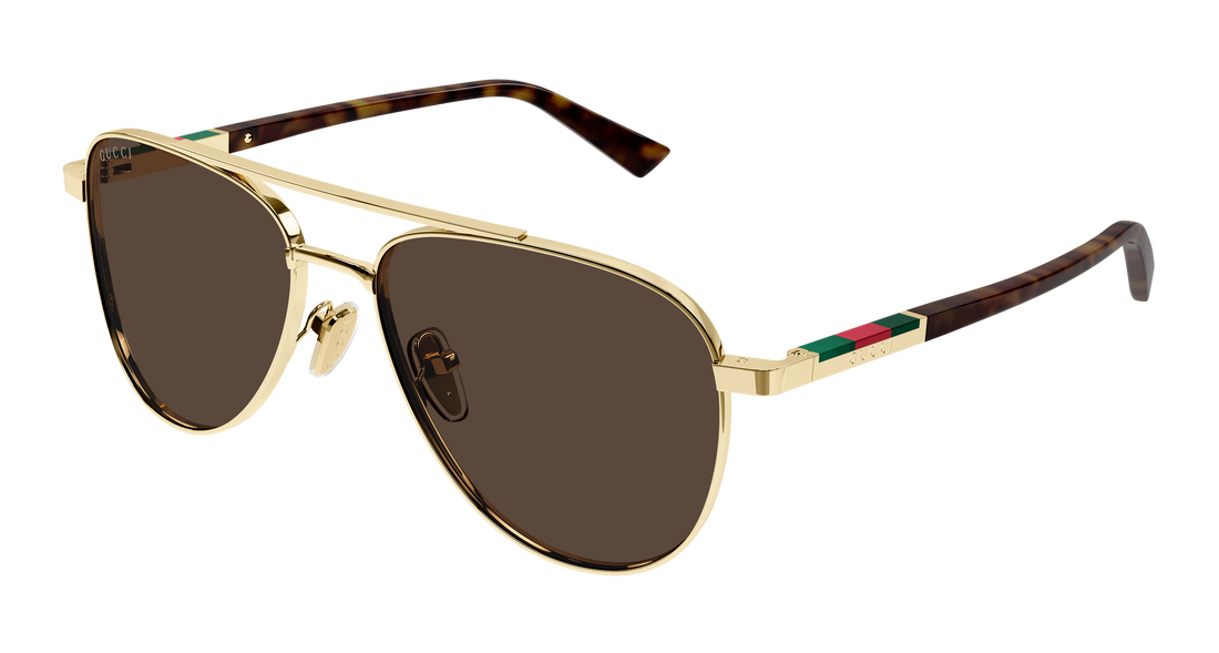 Occhiali da sole gucci gg1962s 002 dorado pilot/navigator masculino taglia 56mm - Vista principale