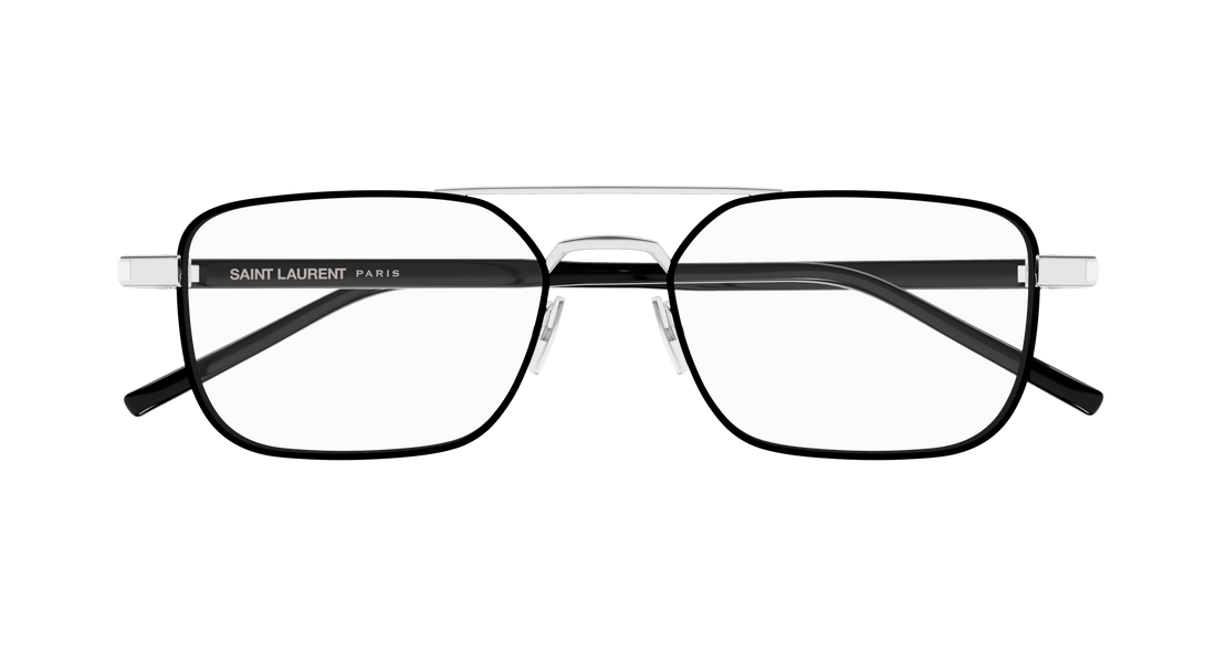Brillen saint laurent sl 780 003 plateado square masculino größe 52mm - Detailansicht
