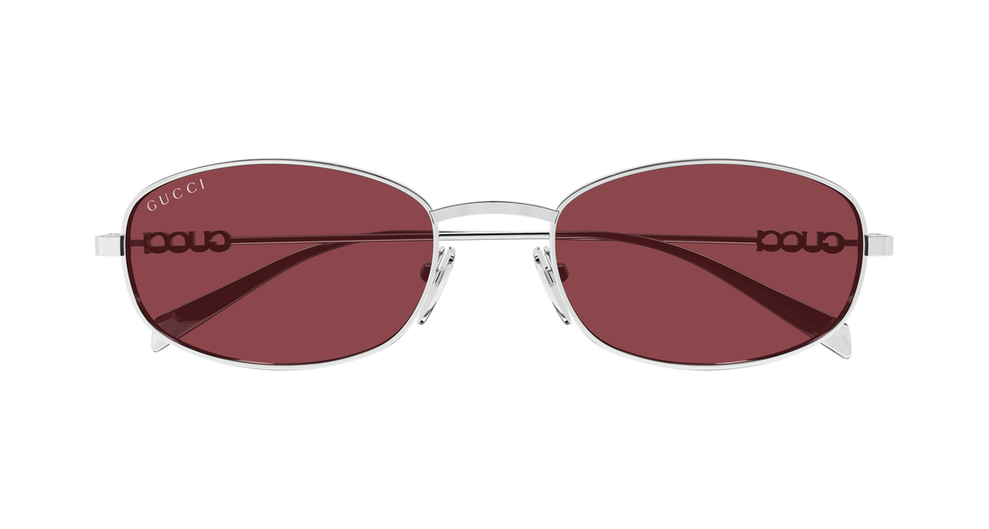 Occhiali da sole gucci gg1940s 003 plateado round/oval/panthos masculino taglia 54mm - Vista dettagliata