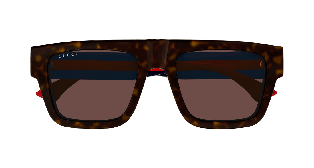 Sonnenbrillen gucci gg1868s 002 havana square masculino größe 53mm - Detailansicht