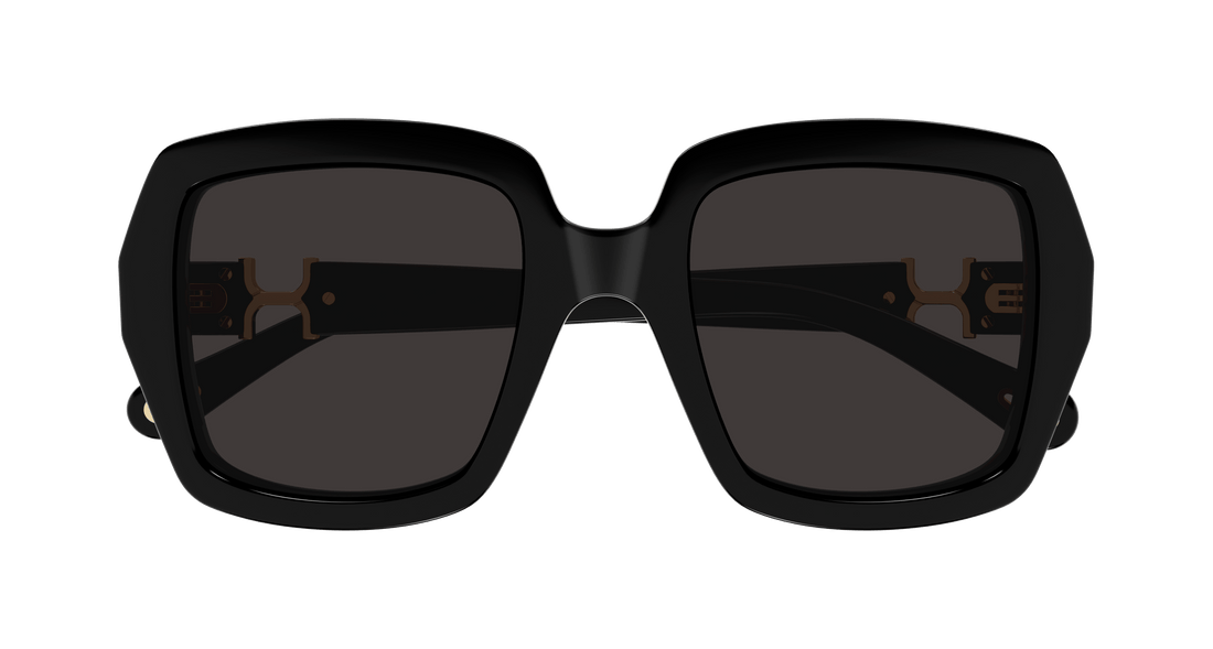 Lunettes de soleil chloé ch0301s 001 negro square femenino taille 52mm - Vue détaillée
