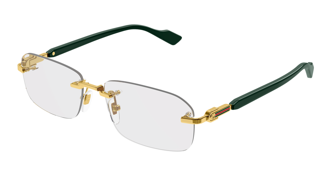 Occhiali da vista gucci gg1221o 005 dorado rectangular / squared masculino taglia 56mm - Vista principale