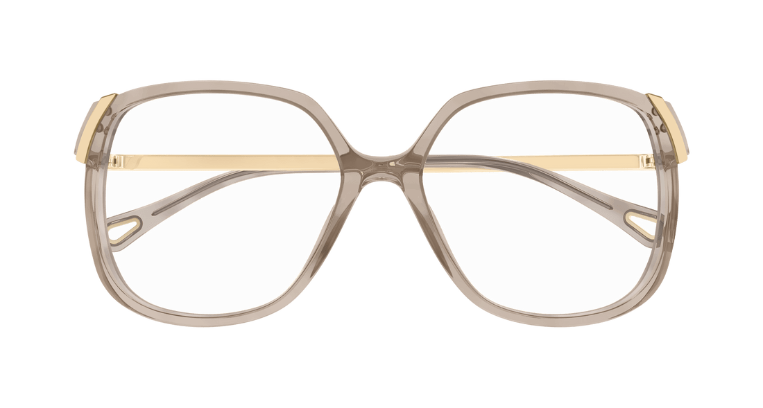 Prescription glasses chloé ch0287o 004 marron square femenino size 56mm - Detailed view