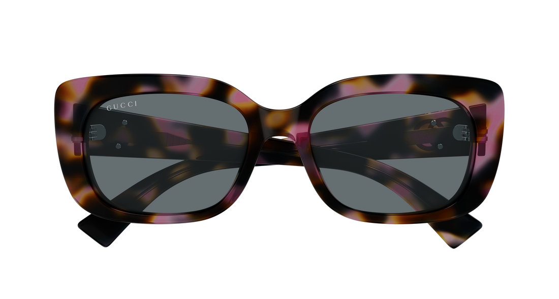 Occhiali da sole gucci gg1979sk 003 havana rectangular / squared femenino taglia 55mm - Vista dettagliata