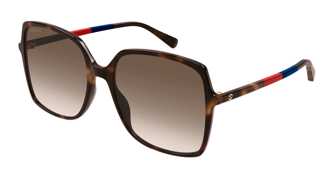 Sonnenbrillen gucci gg0544s 008 havana square femenino größe 57mm - Hauptansicht