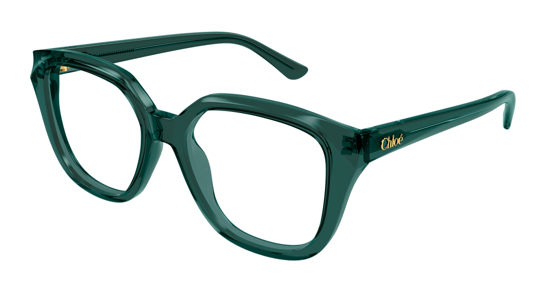 Prescription glasses chloé ch0293o 005 verde square femenino size 53mm - Main view