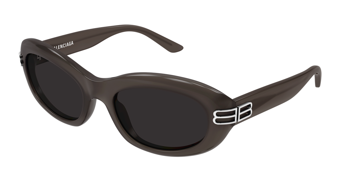 Gafas de sol balenciaga bb0431s 005 gris round/oval/panthos femenino talla 57mm - Vista principal